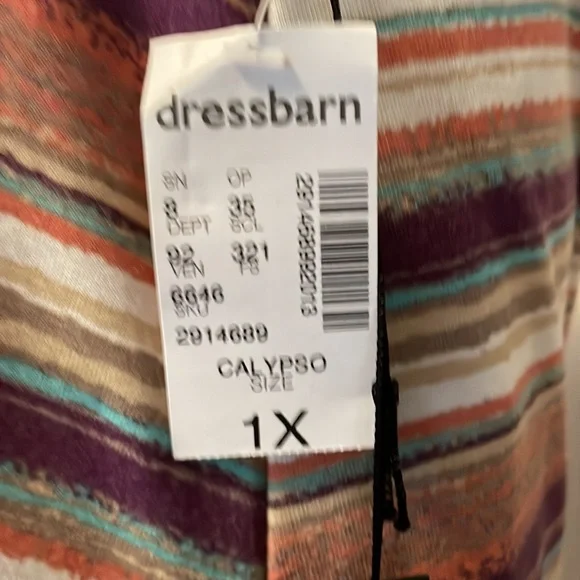 Maxi A-line skirt. Roz&Ali. NWT. 1X. Multi colored. - Picture 2 of 5